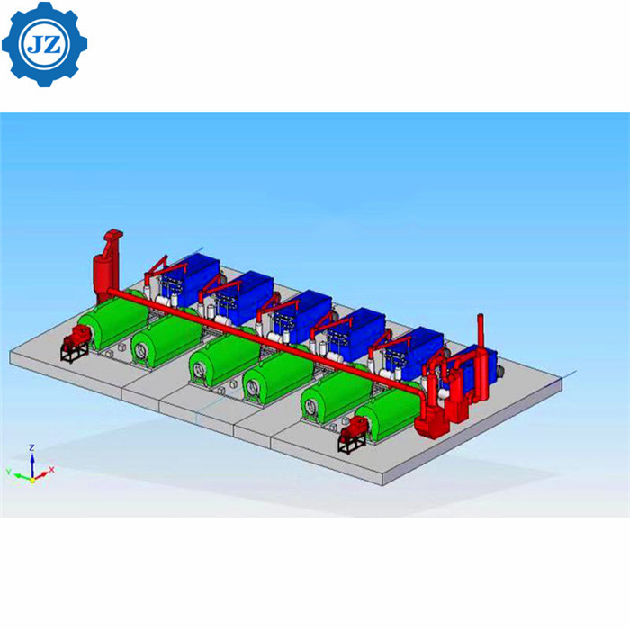 30 Ton Per Day Full Continuous Automatic Waste Rubber Tyre Pyrolysis Oil Plant