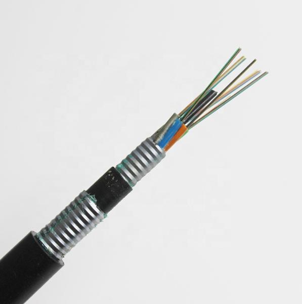 Buy cheap HDPE Double Sheath GYTA53/GYTS53 Single Mode Armored about Direct Buried Outdoor Fiber Optic Cable from wholesalers