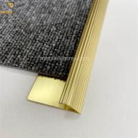 Buy cheap Single Edge Carpet Transition Strip Fluted Curved Shape 8.4mm Size product