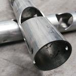 Aluminum Zinc Stamping Laser Pipe Cutting Services 0.04mm