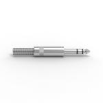 Metal 6.35 mm Jack Plug Through Hole Audio Jack Connector 2 Contact
