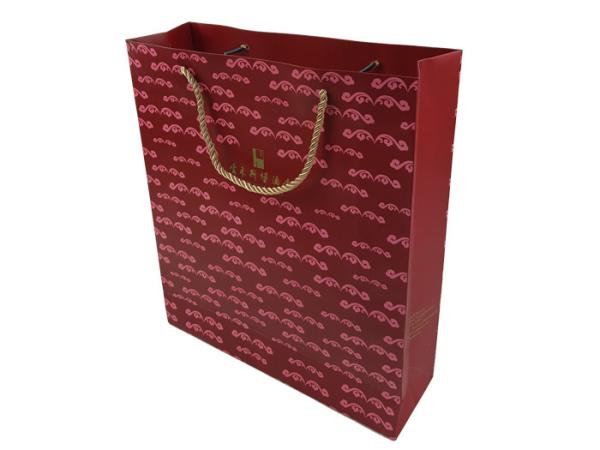 Paper Material Background Full Brown Color Printing Customized Design Paper Bags