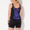 Buy cheap Zippered Vest And Shorts 2 Pieces Women Beachwear Printed Plus Size Swimwear from wholesalers