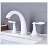 Buy cheap Brass 8In Widespread Centerset Bathroom Faucet In Chrome White Matte Black Gold from wholesalers
