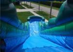 Volcano Blow Up Water Slide , Outdoor Pool Slide Inflatable Lead Free