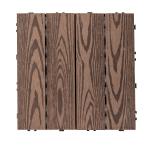 Patio Wood Interlocking Composite Deck Tiles Weather Resistant