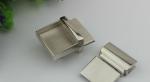 Hot selling die casting zinc alloy nickel/gold handbag press push locks