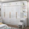 Buy cheap 4 White Doors High Glossy Door Wardrobe Closet In Bedroom Storage Cabinets from wholesalers