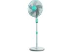 80° Oscillation Electric Tall Standing Fan Black Plastic Housing High Durability