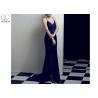 Buy cheap Beaded Red Wedding Bridesmaid Dresses Mermaid Backless Elastic Style High Slit from wholesalers