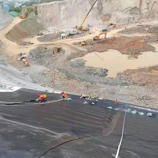 Buy cheap Anti-Seepage HDPE 1.0mm Geomembrane Fish Farm Pond Liner made of 100% Virgin Material from wholesalers