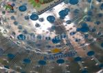 Blue Durable Adult Inflatable Grass Rolling Zorb Ball With Customized Logo