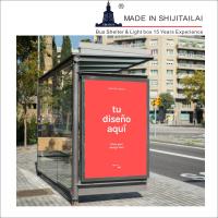 Buy cheap Trash Bin Mounted 130mm W1600mm Modern Bus Shelter product