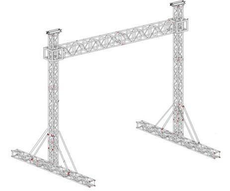 Buy cheap Hang Speaker Aluminum Square Truss / Silver Aluminum Stage Truss 0.5M-4M from wholesalers