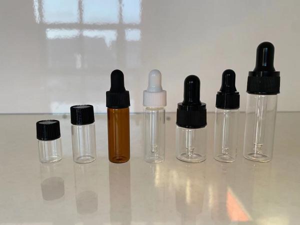 Buy cheap Essential Oils 5ml Amber Glass Dropper Bottles With ChildProof Cap from wholesalers