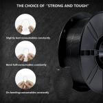 Printing Temperature 170-230C Black PLA Filament 1.75 Mm For Flexible 3D