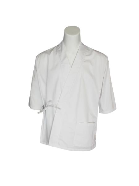 Buy cheap 195GSM Three Quarter Sleeve Shirts White Japanese Style Wrinkle Free With Ties from wholesalers