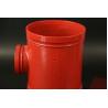 Buy cheap 200 Degree Temperature Grooved Tee Fittings With 3 Ends / High Pressure Resistance from wholesalers