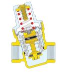 Manual Pressure Release Valve Lead Free Brass Female NPT Thread Pressure