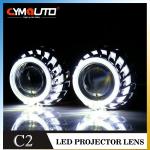 HID 2.5 Inch Projector Shroud Crystal Angel Eye Projector Lens Mask
