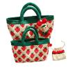 Buy cheap White Woven Cotton Bag , Strawberry Womens Crochet Handbags 32cm×25cm from wholesalers