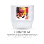 PP Disposable Packing Bento Box, Freezer Microwavable Plastic Container With Lid
