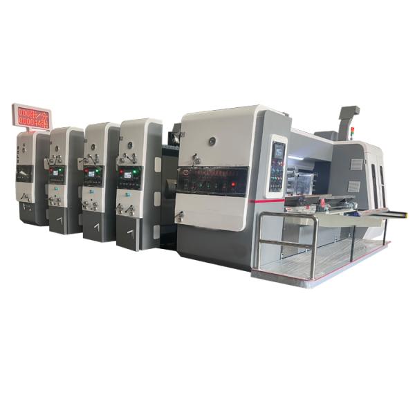 Slotter Corrugated Carton Box Machine With Printing / Automatic Feeder / Chain