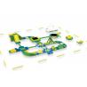 Buy cheap 40x32m kids N adults giant inflatable floating water park combined with iceberg, spinner N seesaw from wholesalers