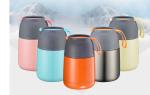 Mini Cute Stainless Steel Thermos Food Containers , Vacuum Insulated Food Jar