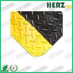 Anti Fatigue Mat Yellow And Black ESD Rubber Mat With PVC / EPDM Foam / Rubber