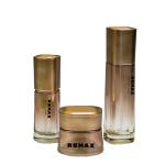 Hot Sale 50g 40ml 100ml Gold-plated Gradient Glass Packaging Cream Jar Lotion