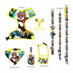 Custom Printed Pet Collar Leash Waterproof Dog Leash With Poop Bag Holder