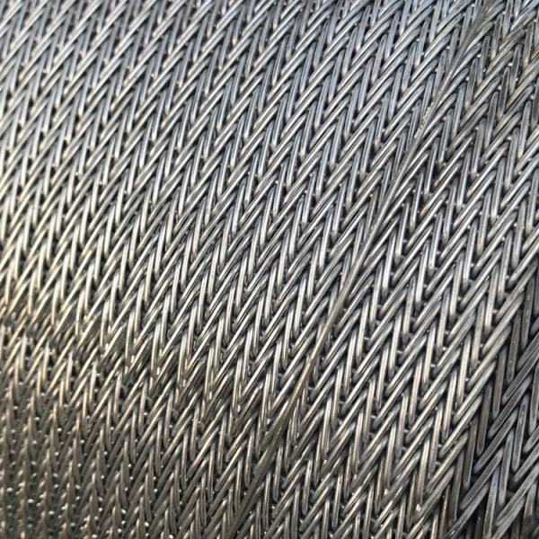Quality SS Compound Balanced Weave Conveyor Belt  For Food Drying With Welding Edge for sale
