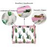 Buy cheap Zippered Cactus Print See Through PVC Cosmetic Bag from wholesalers