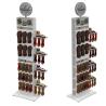 Buy cheap Wood Painted Shoe Display Stand Gondola Slipper Display Stand For Supermarket from wholesalers
