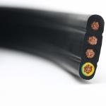 Flat Flexible Traveling Cable for Crane or Conveyor 12Cx1.5sqmm Black Jacket