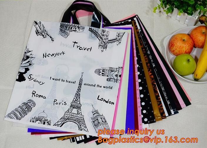 Soft Loop Handle Plastic Bags for carrying food,Starch Oxo Biodegradable Soft Loop Handle Plastic Bag For Grocery bageas