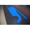 Buy cheap Disposable PE Apron Plastic Waterproof Apron On Block Food Industry Blue White from wholesalers
