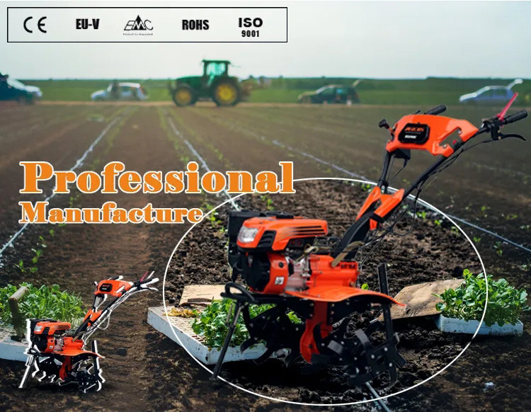 Multi Purpose Small Farm Tractors Gasoline Mini Power Weeder