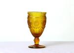 Embossed Vintage Crystal Highball Glasses 340ml Leakageless