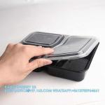 4 Compartment Disposable Meal Prep Container Microwave Lunch Fast Food Pp