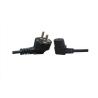 Buy cheap Deluxe Euro type 90 degree black Power cord IEC C13 angled female Power table 0.5m-10m from wholesalers