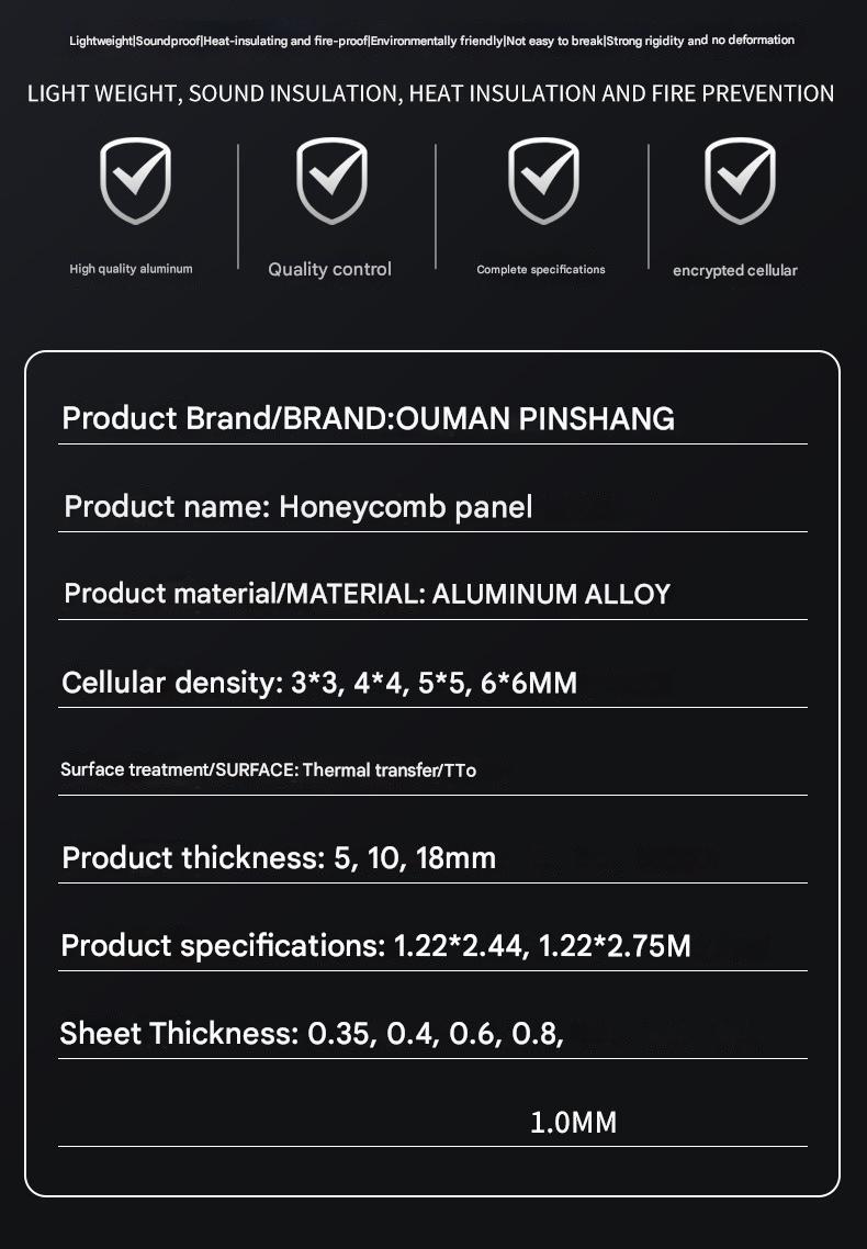 Lightweight Building Panels For Wall Ceiling Construction Competitive Honeycomb Panels Aluminum Cabinet Door Boards Panels