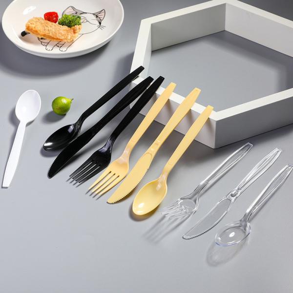 Buy cheap Disposable plastic Spoon Fork Knife with Customized Logo from wholesalers