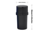 90mm Plastic Smoke Jar Sealed Tank Herb Grinder