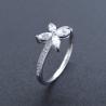 Buy cheap Simple Main Like Diamond Stone Wedding Rings Quadrilateral Shape from wholesalers
