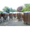 Buy cheap 600L Beer Fermentation Tank , Conical Beer Fermenter With Rose Golden Color from wholesalers
