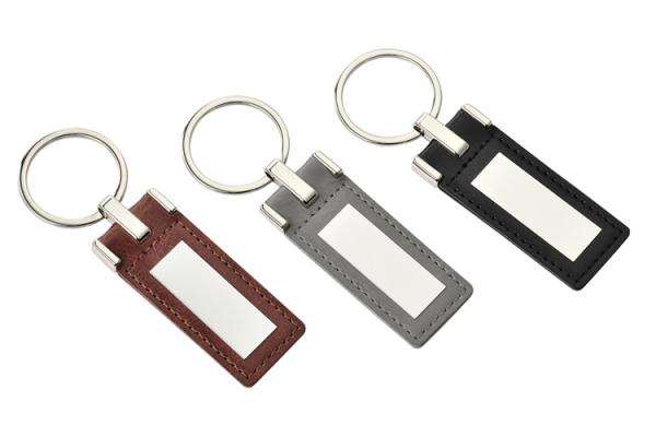 Buy cheap Promotional Custom Leather Keyring Debossing Personalized Logo Zinc Alloy Material from wholesalers