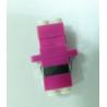 Buy cheap Pink color SC type 10G OM4 LC Duplex Pink plastic Fiber Optic Adapter,low insertion loss from wholesalers