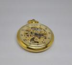 Mechanical Skeleton Gold Pocket Watches Fashional Pendant Watch
